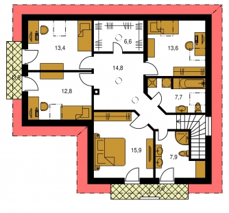 Floor plan of second floor - PREMIER 197